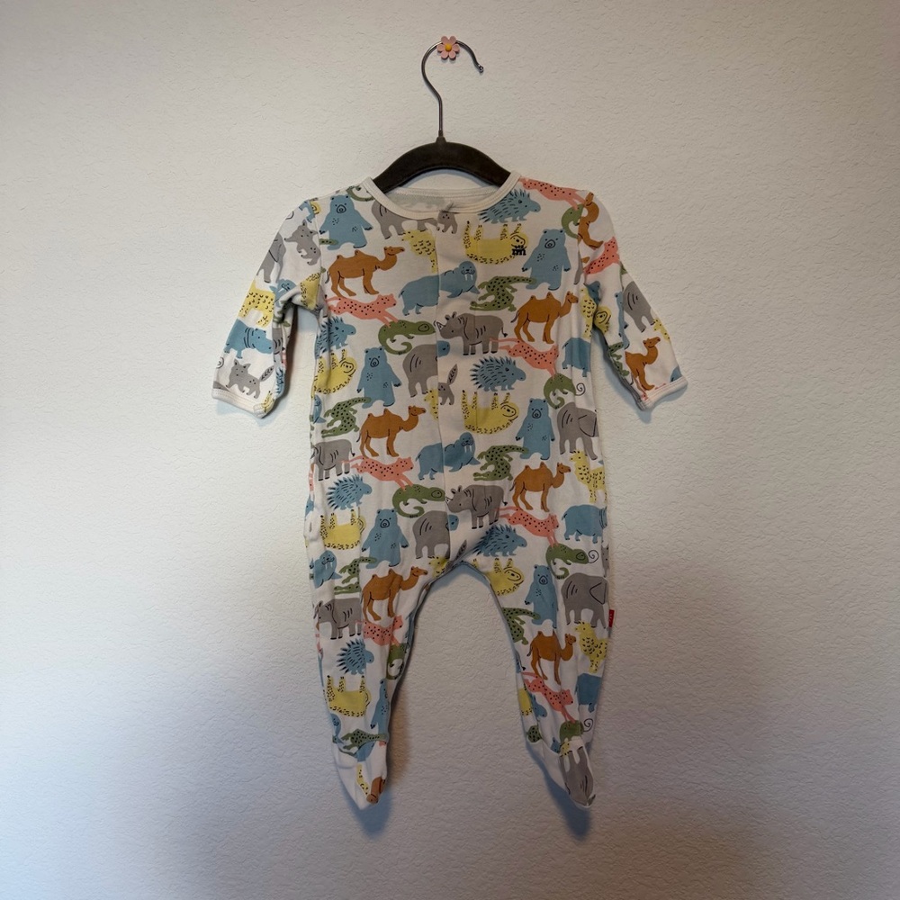 Magnetic Me Multicolor Animal Print Footie